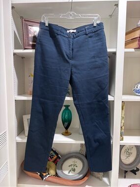 LOFT Navy Skinny Pants 8